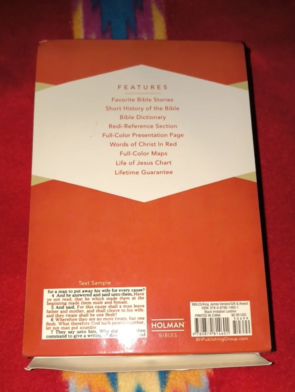 KJV Gift and Award Black Leather Bible New